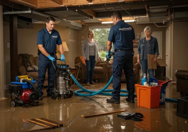 Basement Water Extraction and Removal Techniques process in Santa Claus, IN